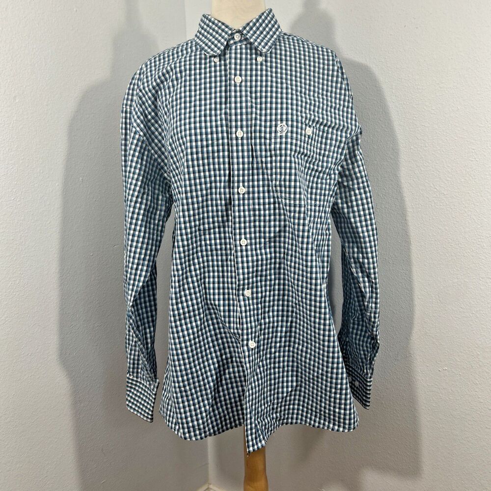 Wrangler George Strait Shirt Mens Large Plaid Button Up Cowboy Western